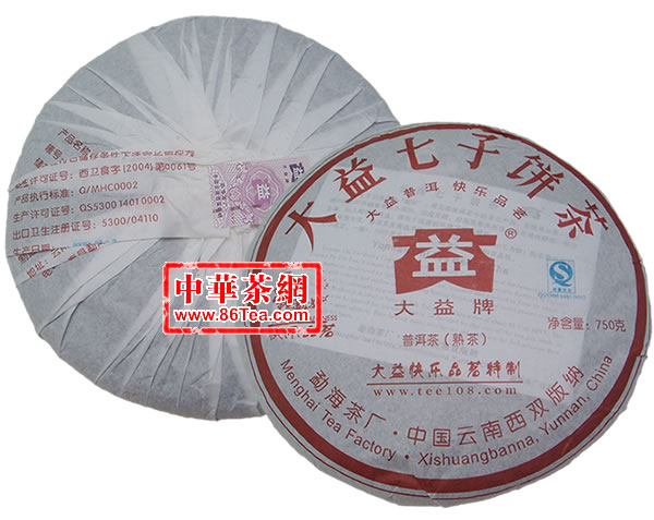 大益普洱茶-大益快乐品茗纪念饼 一生意熟 750克X2