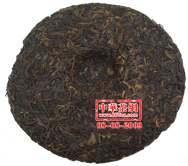 陳年普洱茶 陳年生茶 1999陳年甲級綠印圓茶 357克